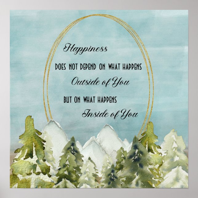 Happiness Feel Good Verse Poster (Front)