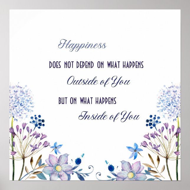 Happiness Feel Good Verse Poster (Front)