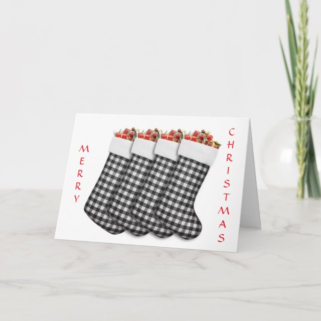 HAPPINESS FILLS THE AIR/STOCKINGS ARE HUNG! CARD (Front)