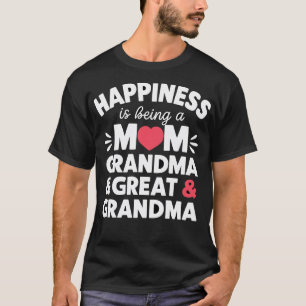 Happiness For Mum Grandma Great Grandma Happy Moth T-Shirt