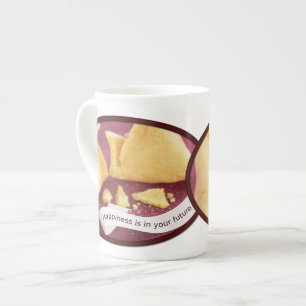 Happiness Fortune Cookie Bone China Mug