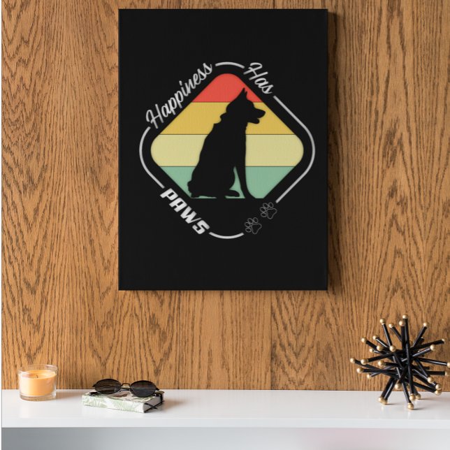 Happiness Has Paws Design Poster (Creator Uploaded)