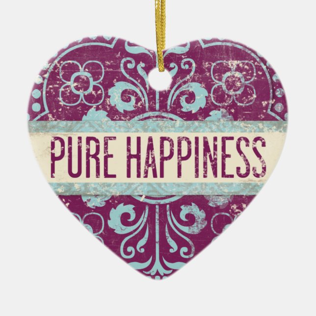 Happiness Heart Ornament (Front)