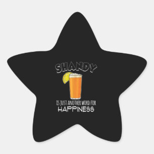 Happiness Homebrewing Beer Cocktail Shandy Star Sticker