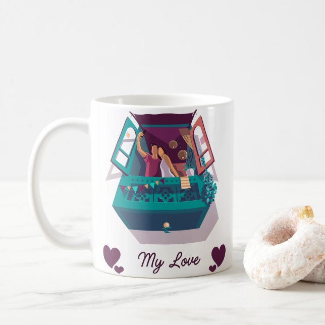 Happiness in a Mug (With Donut)