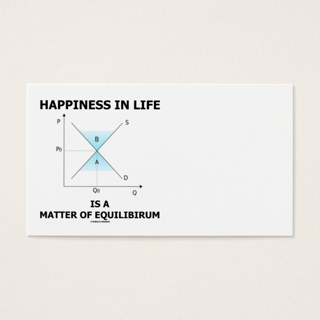 Happiness In Life Is A Matter Of Equilibrium (Front)