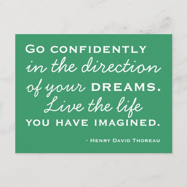 Happiness Inspiration -  Motivational Postcard (Front)