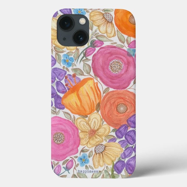 'Happiness' iPhone case (Back)