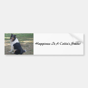 Happiness Is A Collie's Smile! Bumper Sticker