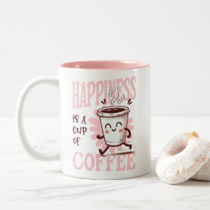 Happiness is a Cup of Coffee Retro