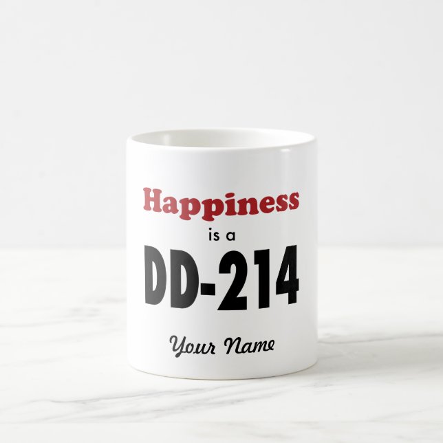 Happiness is a DD-214 Coffee Mug (Center)