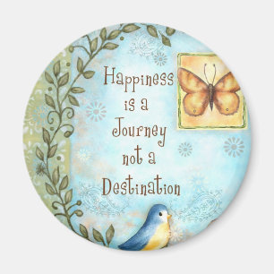 Happiness is a Journey Magnet