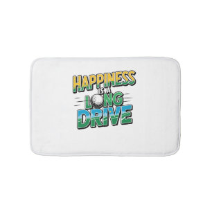 Happiness is a Long Drive, Golf Bath Mat