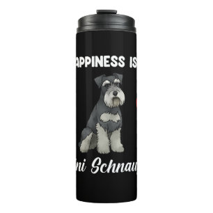 Happiness Is A Mini Schnauzer Thermal Tumbler