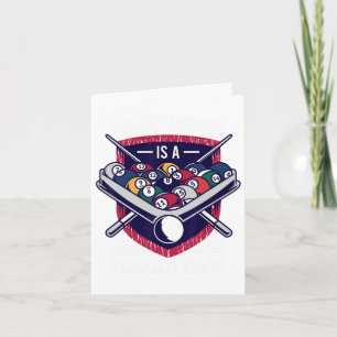 Happiness Is A Perfect Rack Billiard Game Lover Bi Card