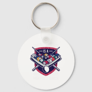 Happiness Is A Perfect Rack Billiard Game Lover Bi Key Ring
