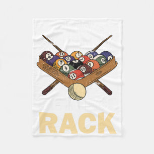 Happiness Is A Perfect Rack Pool Player Pool Cue B Fleece Blanket