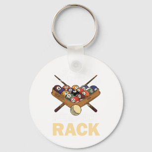 Happiness Is A Perfect Rack Pool Player Pool Cue B Key Ring