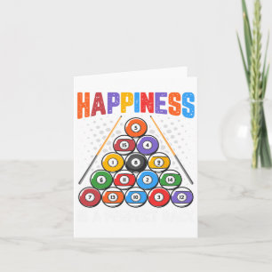 Happiness Is A Perfect Rack - Pool Snooker Player Card