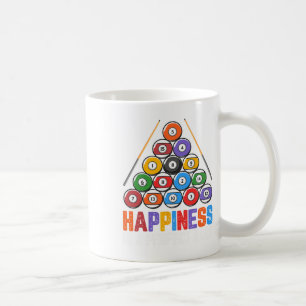 Happiness Is A Perfect Rack - Snooker Pool Player Coffee Mug