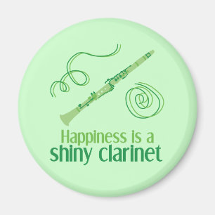 Happiness is a Shiny Clarinet Magnet