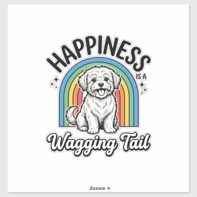 Happiness Is a Wagging Tail Dog Lover Design_1 (Sheet)