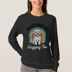 Happiness Is a Wagging Tail Dog Lover Design_1 T-Shirt