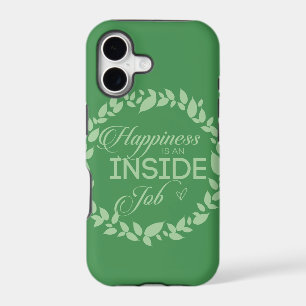 Happiness Is An Inside Job Green Wreath