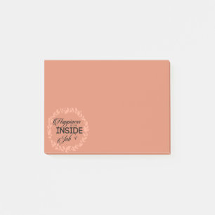 Happiness Is An Inside Job Wreath Post-it Notes