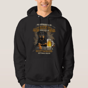 Happiness is an old man with a beer and a rottweil hoodie