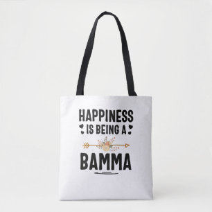 Happiness Is Being A Bamma Thanksgiving Christmas Tote Bag