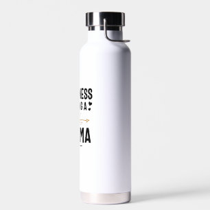 Happiness Is Being A Bamma Thanksgiving Christmas Water Bottle
