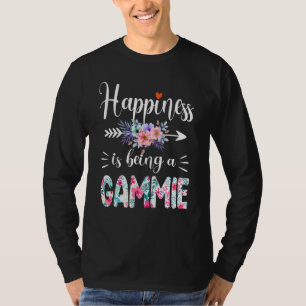 Happiness Is Being A Gammie Ever Women Floral Deco T-Shirt