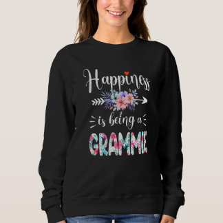 Happiness Is Being A Grammie Ever Women Floral Dec Sweatshirt