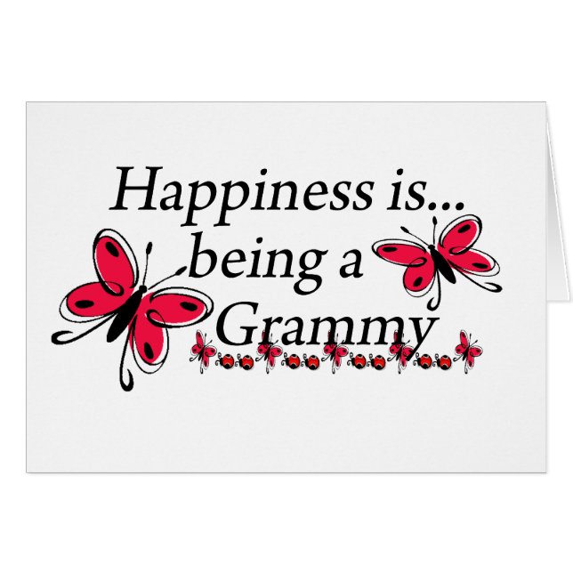 Happiness Is Being A Grammy BUTTERFLY (Front Horizontal)
