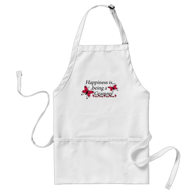 Happiness Is Being A Grammy BUTTERFLY Standard Apron (Front)