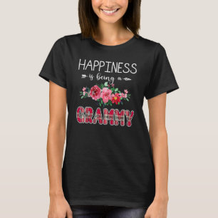 Happiness Is Being A Grammy Est 2022 Women Floral T-Shirt