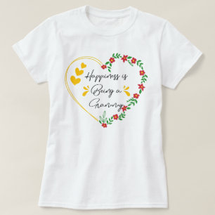 Happiness Is Being A Grammy Mother's Day Funny T-Shirt