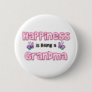 Happiness Is Being A Grandma 6 Cm Round Badge