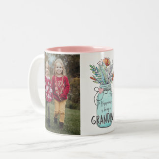 Happiness is being a Grandma Custom Photo Mug