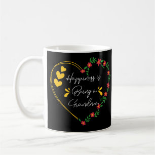 Happiness Is Being A Grandma Cute New Grandmother Coffee Mug