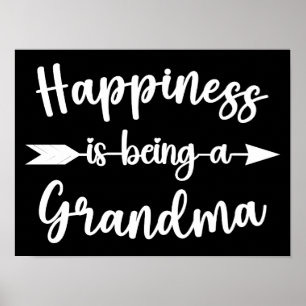 Happiness Is Being A Grandma Women Mother's Day Poster
