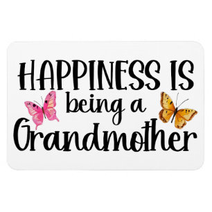 Happiness Is Being A Grandmother Butterfly Grandma Magnet