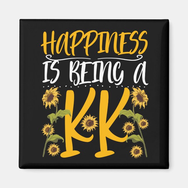 Happiness Is Being A KK Grandma Magnet (Front)