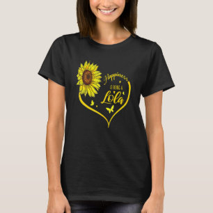 Happiness Is Being A Lola Sunflower T-Shirt