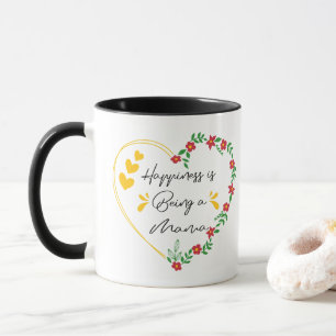 Happiness Is Being A Mama Birthday Gifts Cute Mum Mug