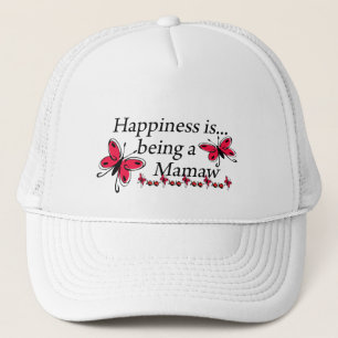 Happiness Is Being A Mamaw BUTTERFLY Trucker Hat
