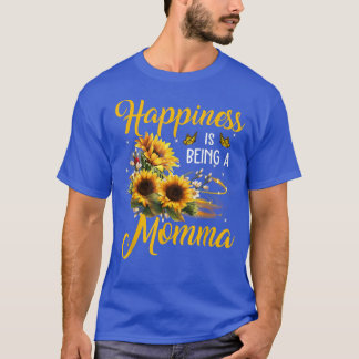 Happiness Is Being A Momma  Sunflower Lovers Grand T-Shirt