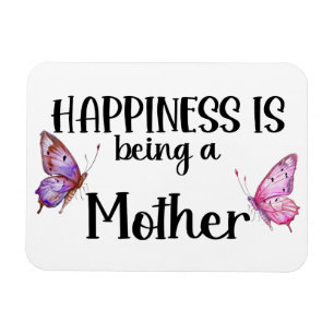 Happiness Is Being A Mother Butterfly Mum Present Magnet