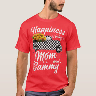 Happiness Is Being a Mum and Gammy Christmas Truck T-Shirt